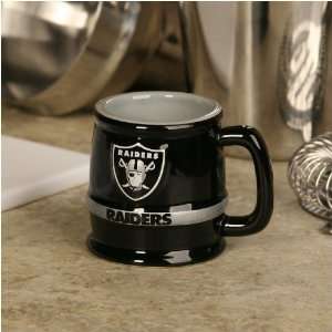  Oakland Raiders Black 2 oz. Barrel Mug