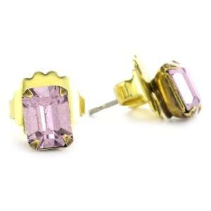  Sorrelli Mirage Petite Crystal Stud Gold Tone Earrings 