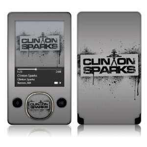   Zune  80GB  Clinton Sparks  Logo Skin  Players & Accessories