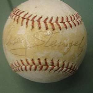 Casey Stengel Autographed Baseball 