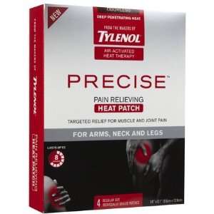 Tylenol Precise Pain Relieving Heat Patch for Arms, Neck & Legs, 4 ct 