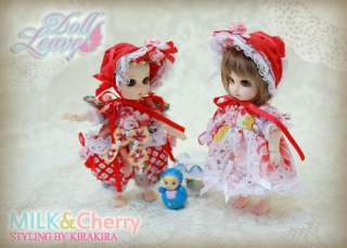Cherry  Doll Leaves 12cm TINY SIZE SUPER DOLLFIE Ball Jointed Doll 
