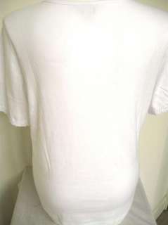 NWOT CJ Banks SS Top  Crochet Around Neck/Slvs White 2X  