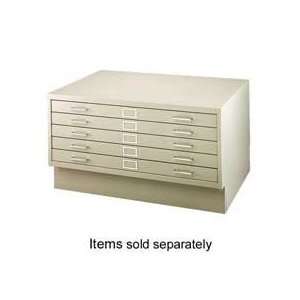 Closed Flat File Base, f/4996, 46 3/8x32 5/8x6, Gray   Sold as 1 