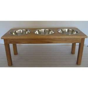 Classic Pet Beds TSD3 3 Bowl Traditional Style Pet Diner (2 qt Bowls 