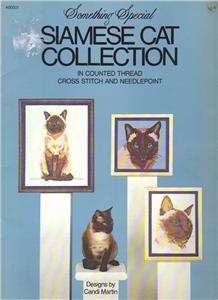 SIAMESE CAT COLLECTION, CROSS STITCH PATTERN BOOK  
