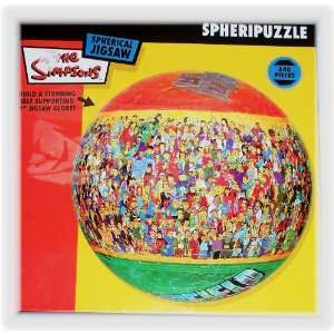  Simpsons Spheripuzzle   540 Piece Jigsaw Globe Cast of Characters 
