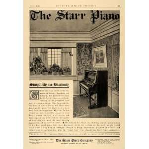  1906 Ad Starr Piano Puritan Model Architecture Pricing 