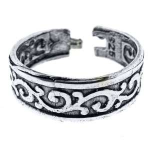  Sterling Silver Toe Ring Antique Vine Jewelry