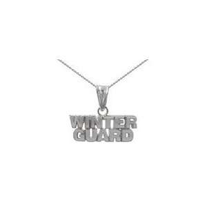  Color Guard Winter Guard Necklace in Sterling Silver 20 