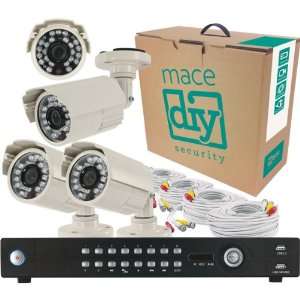  16 Channel 1TB DVR with 4 Color CCTV Bullet Camera System 