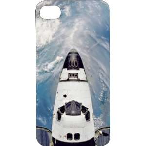 Black Silicone Rubber Case Custom Designed Space Shuttle iPhone Case 