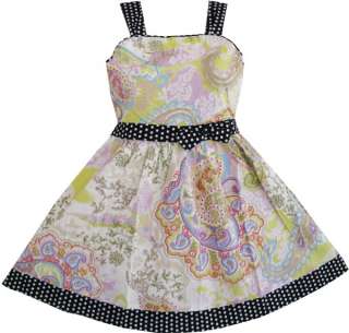 Boutique Girls Dress Boutique Flower & Dot Child Clothes SZ 11 12 