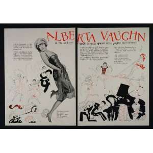 1926 Ad Alberta Vaughn F.B.O. Silent Films Kelley   Original Print 