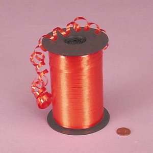  Wholesale 500 Yard Spool of 3/16 Orange Curling Ribbon 