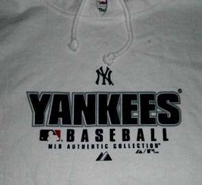 New York Yankees Hoodie XL Ladies Authentic MLB New  