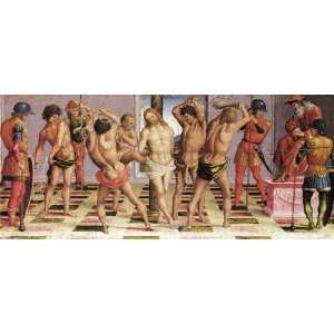 Hand Made Oil Reproduction   Luca Signorelli   32 x 14 inches   The 