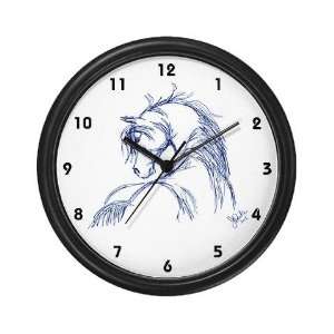  Horse Head Sketch Pets Wall Clock by 