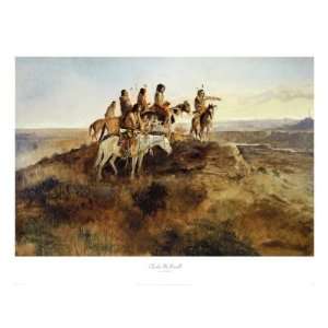  Signal Smoke Giclee Poster Print by Charles Marion Russell 