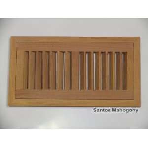   Mahogany Flush Unfinished Wood Heat Register / Vent