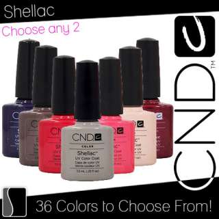 Nail Polish CND Shellac UV Gel 0.25 Ounces Manicure Soak Off Color 