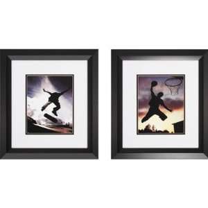  Skate and Jump Shot Print Set   16 x 18