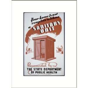 WPA Poster (M) Your home is not complete without a sanitary unit 