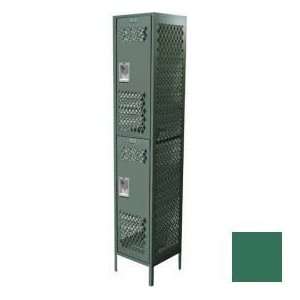 Competitor Ventilated Double Tier Locker, 1 Wide, 12W X 15D X 36H 