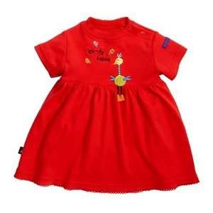  Ku Ku Bird Short Sleeved Dress   Red  3 Months Baby