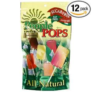People Pops Pink Lemonade Pops, 6 Pop Bags (Pack of 12)  