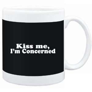  Mug Black  Kiss me, Im concerned  Adjetives