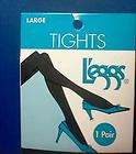 pairs Leggs Shaping Tights Opaque Black Large 96% Nylon 4% Spandex 