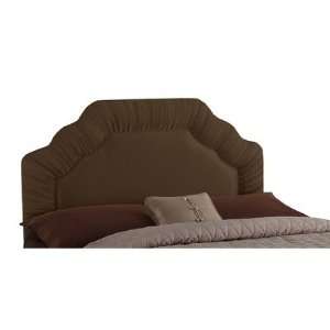   Furniture 9900 (Chocolate) Shirred Headboard in Chocolate Size King