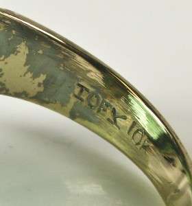 Art Nouveau 10k Gold 13.00ct Columbian Emerald Ring 10g Size 11
