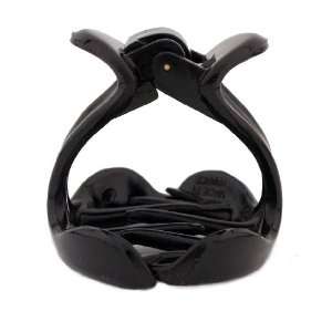   New Standing Hair Gripper With Patent Covered Spring In Black Beauty