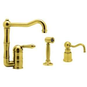 SINGLE LEVER COUNTRY KITCHEN FAUCET WITH SIDESPRAY & COUNTRY SOAP/
