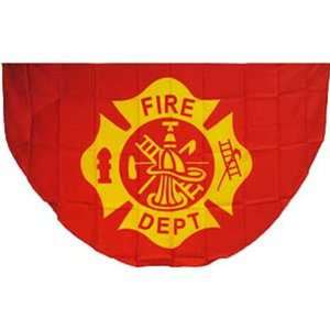  Fan Fire Department Logo 3ft x 5ft Patio, Lawn & Garden