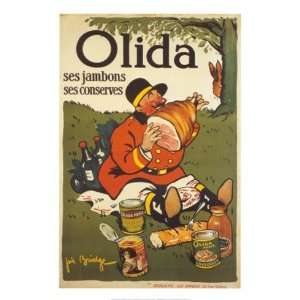  Olida Ses Jambons Ses Conserves   Poster (20 x 28)