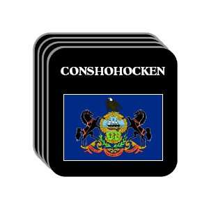 US State Flag   CONSHOHOCKEN, Pennsylvania (PA) Set of 4 Mini Mousepad 