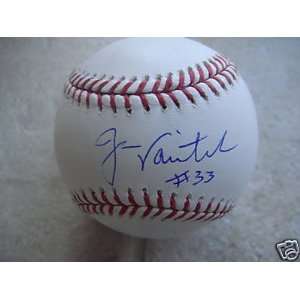  Jason Varitek Autographed Baseball   Official Ml Sports 