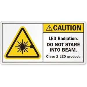  LED radiation. DO NOT STARE INTO BEAM. Class 2 LED product 