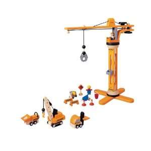    Plan Toys Crane System and Construction Vehicles Toys & Games