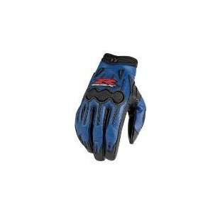  Icon ARC Suzuki Gloves   Large/Blue Automotive