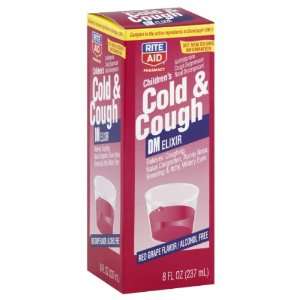  Rite Aid Childrens Cold & Cough DM, Red Grape Flavor 