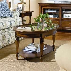  Southern Living Shenandoah Valley Oval Cocktail Table In 