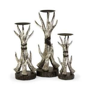  Imax 52989 3 Set of 3 Antler Candleholders
