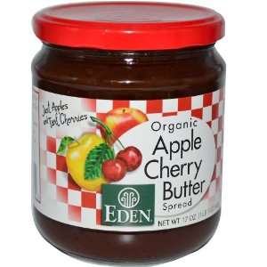 Organic Apple Cherry Butter Spread, 17 oz (482 g)  Grocery 