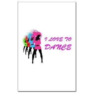  I Love To Dance Cute Mini Poster Print by  Patio 