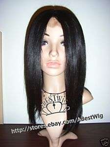 14 100% Remy Human Hair Full Lace Wig, Silky Straight  