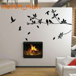 Stylish Tree and Birds Wall Art Stickers / Wall Decals  